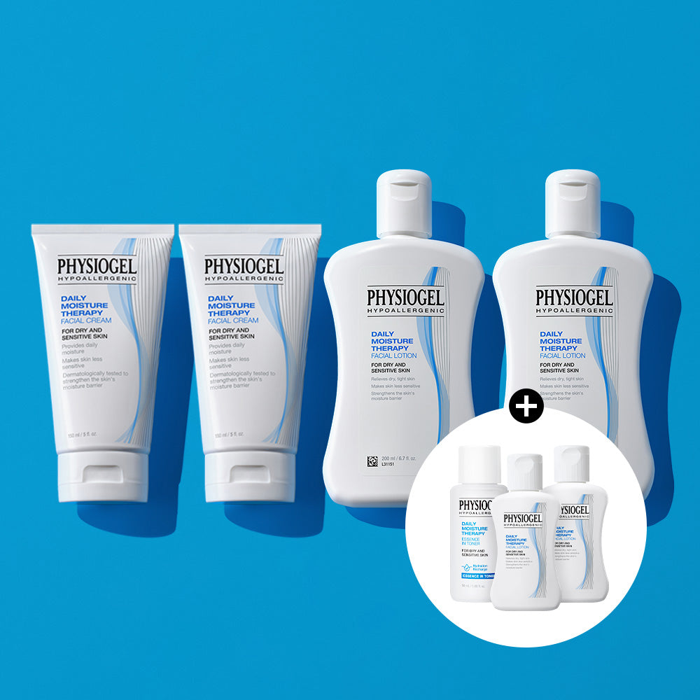 Physiogel DMT Cream 150ml x2 + Lotion 200ml x2 + Free DMT Lotion 50ml x2 & Toner 50ml