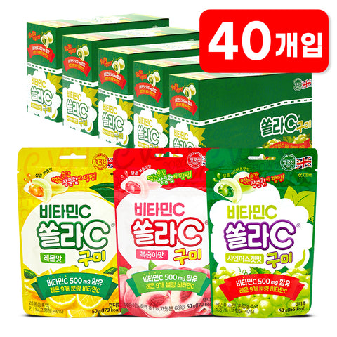Koreaeundan Solla C Vitamin C Gummies 40-count (8 x 5)