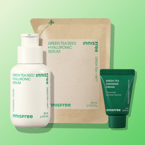 Innisfree Green Tea Seed Hyaluronic Acid Serum 80ml + Refill 80ml