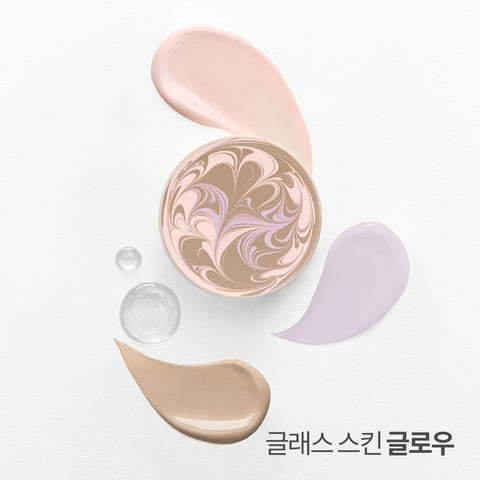 AGE20'S Glass Skin Essence Pact 12.5g (2 Full + 2 Refill) + Lip Balm & 5 Puffs