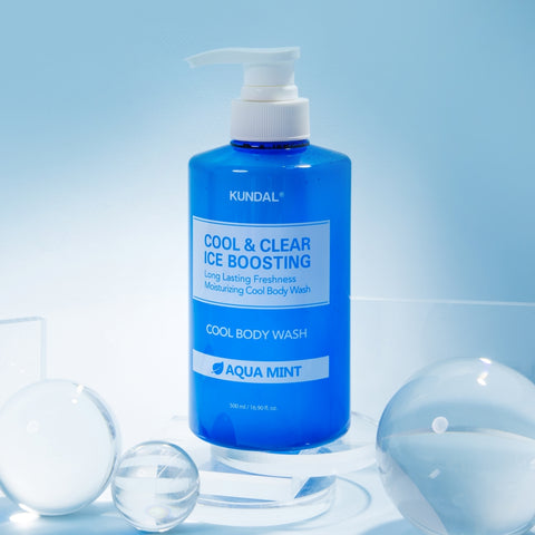 Kundal Cool & Clear Ice Boosting Cool Body Wash - Aqua Mint, 500ml