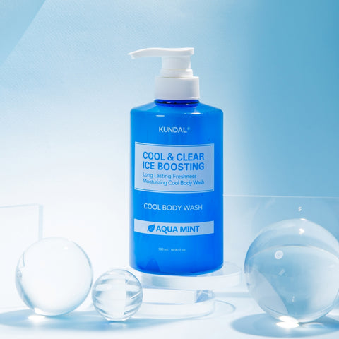 Kundal Cool & Clear Ice Boosting Cool Body Wash - Aqua Mint, 500ml