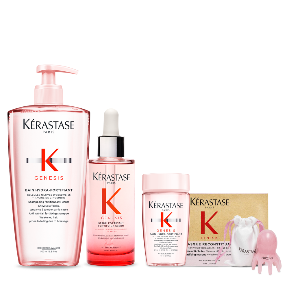 Kerastase Genesis Shampoo & Scalp Serum Set (Shampoo 80ml + Hair Mask 15ml + Scalp Gua Sha)