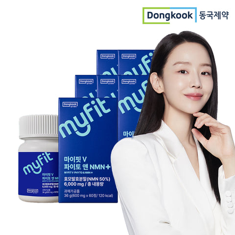DongKook Pharmaceutical MyFit Plant-Based NMN Phyto & NMN 60 Tablets 6 Boxes