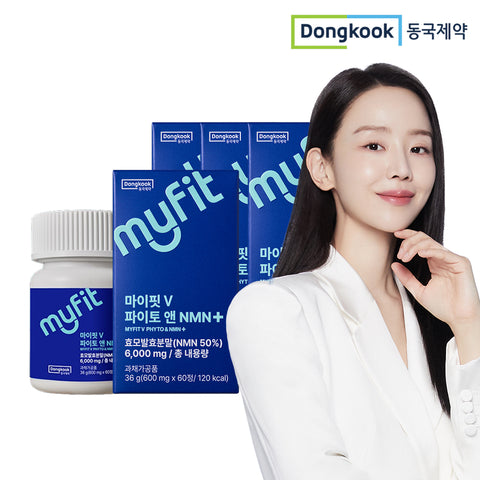 DongKook MyFit Plant-Based NMN Phyto & NMN 60 Tablets x 4 (8-Month Supply)