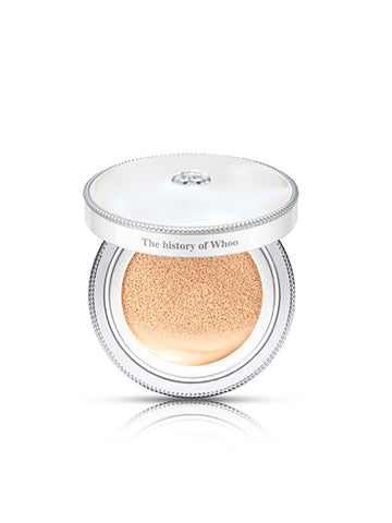 The History of Whoo Gongjinhyang Seol Whitening Moisture Glow Cushion 13 g + 13 g (Full + Refill)