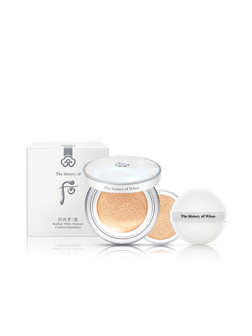 The History of Whoo Gongjinhyang Seol Whitening Moisture Glow Cushion 13 g + 13 g (Full + Refill)
