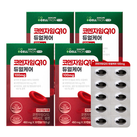 Celltrion InnerLab Coenzyme Q10 Dual Care 450 mg 30 Capsules x 4