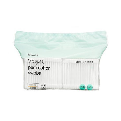 Fillimilli Mild Vegan Cotton Swabs 600P x 3 (1,800 pcs)