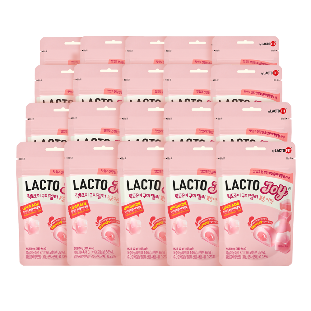 Chongkundang LactoJoy Probiotic Fermentation Powder Gummy Jelly Peach 50 g (20 pcs)