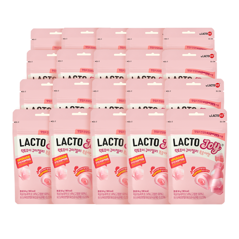 Chongkundang LactoJoy Probiotic Fermentation Powder Gummy Jelly Peach 50 g (20 pcs)