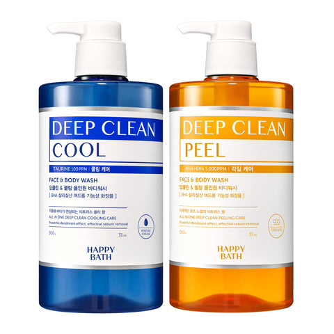 Happy Bath Deep Clean All-in-One Back Acne Body Wash 900g (2 pack)