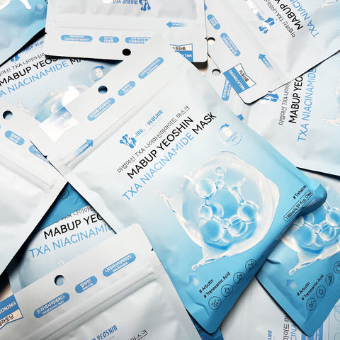 Mabup Yeoshin Daily Sheet Mask - Tranexamic Acid & Niacinamide, 7 Sheets (130 ml)