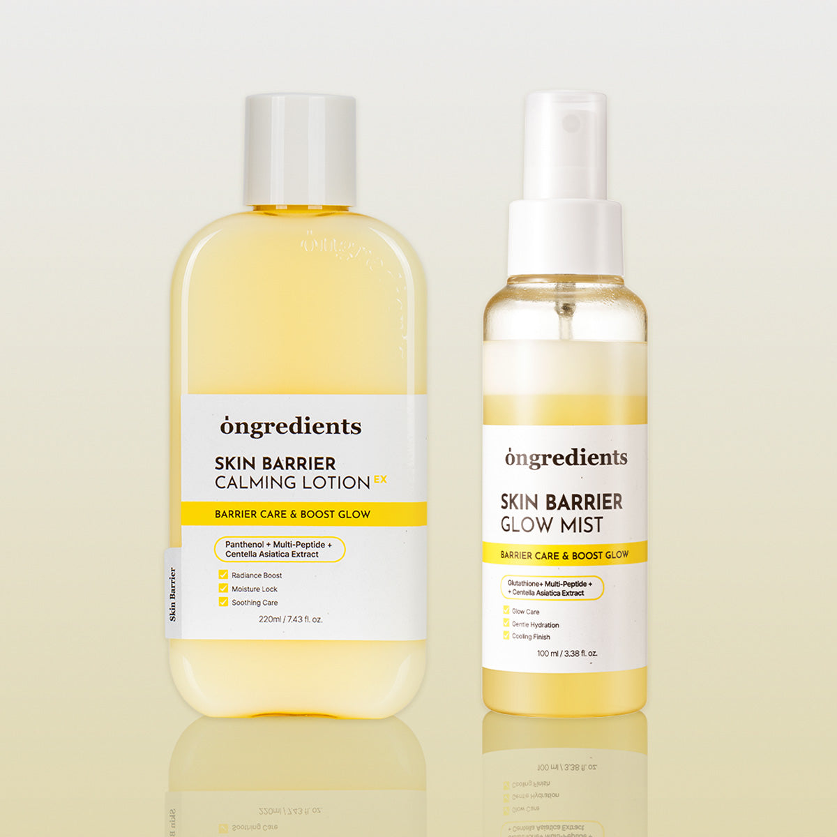Ongredients Skin Barrier Calming Lotion EX + Skin Barrier Radiance Mist