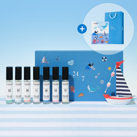 W.Dressroom 24/7 Dress Perfume Fabric Fragrance 7-Piece Set 70ml