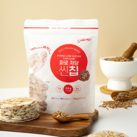 Grainon Paro Low-Sugar Thin Chips 60g (5 Pack)