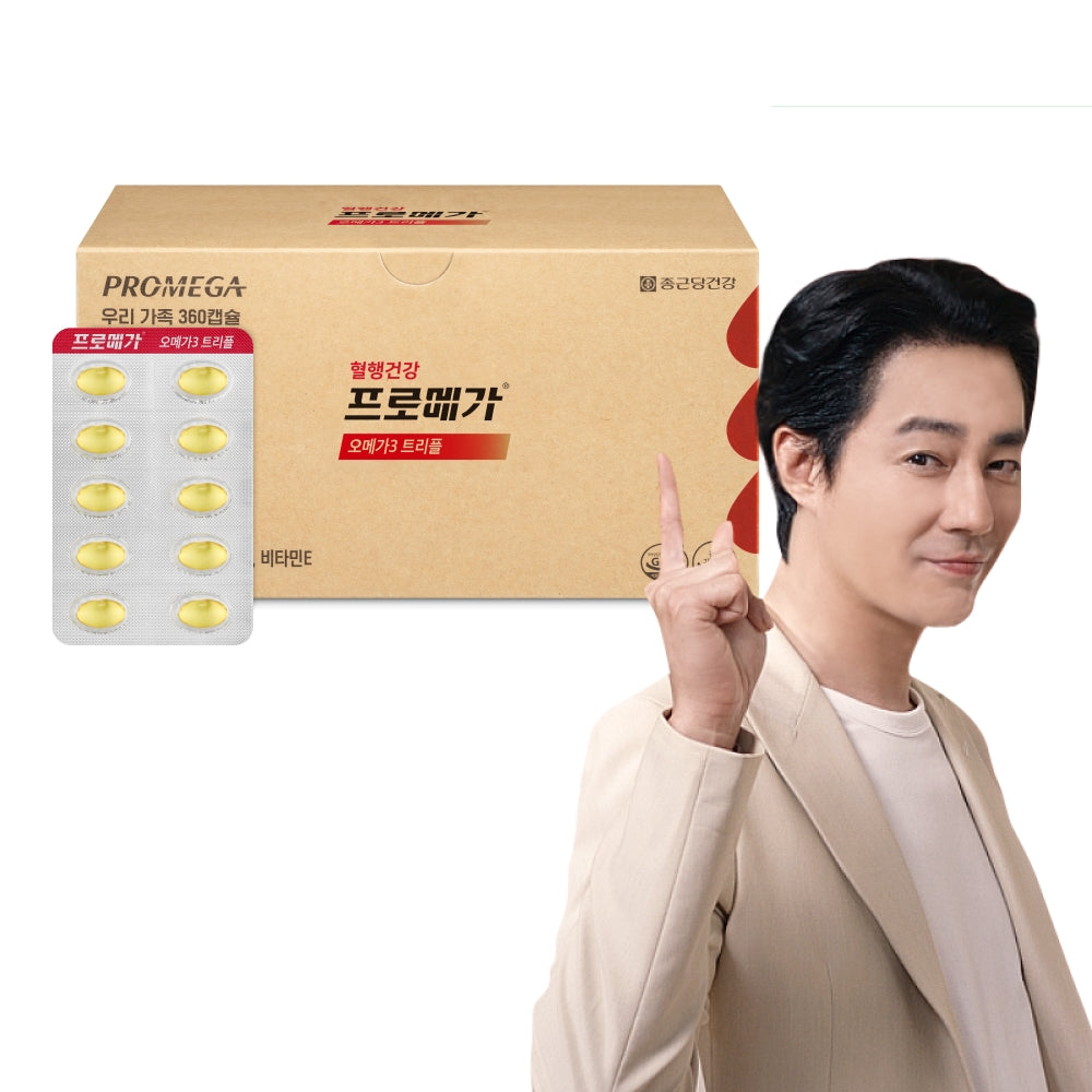 Chongkundang Proomega Omega-3 Triple 360 (654 mg x 60 capsules) 6-Month Set