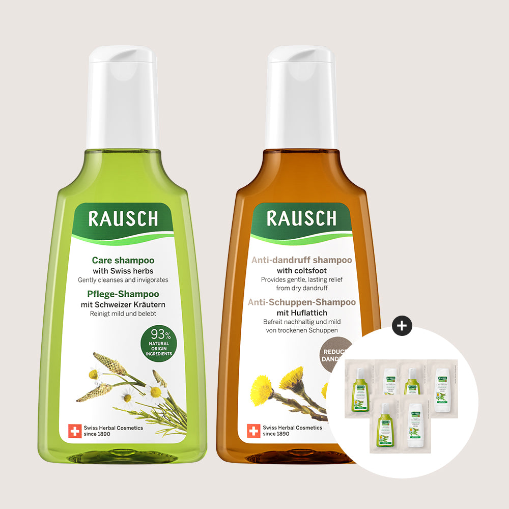RAUSCH Swiss Herbal Shampoo 200ml & Coltsfoot Shampoo 200ml Duo Set