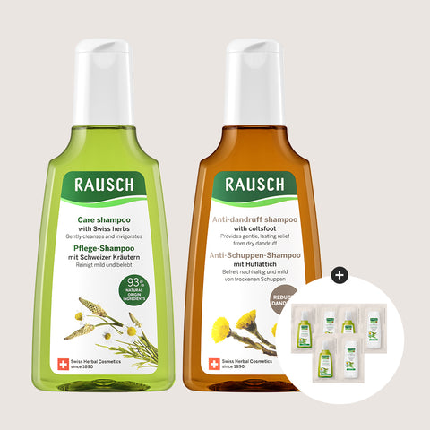 RAUSCH Swiss Herbal Shampoo 200ml & Coltsfoot Shampoo 200ml Duo Set