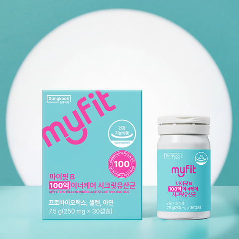 DongKook Pharmaceutical MyFit B Secret Probiotics for Women 10 Billion CFU 30 Capsules x 6