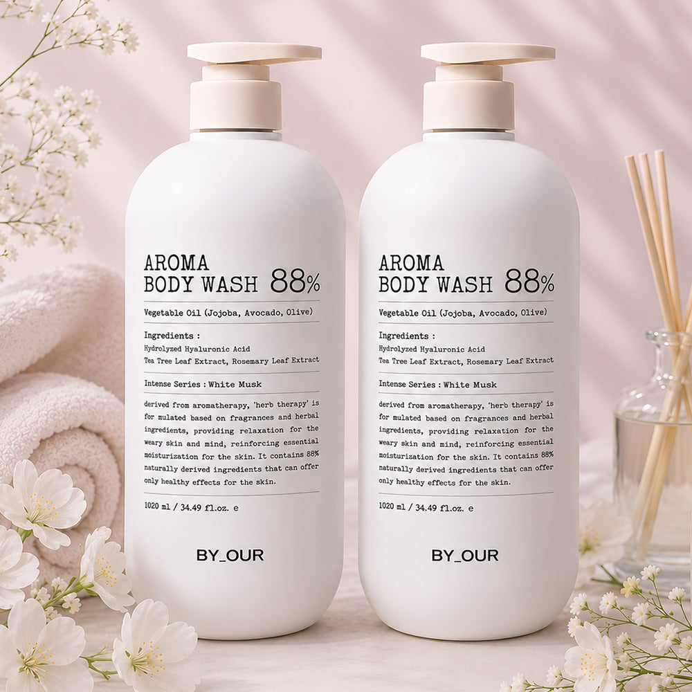 Byour Mildly Acidic Perfume Aroma Body Wash White Musk 1.02L x 2