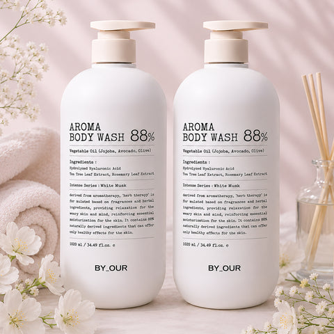 Byour Mildly Acidic Perfume Aroma Body Wash White Musk 1.02L x 2