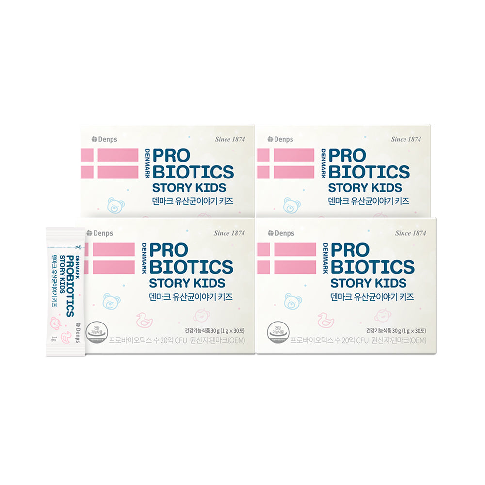 Denps Denmark Probiotic Story Kids 1 g x 30 Sachets (4 Pack)