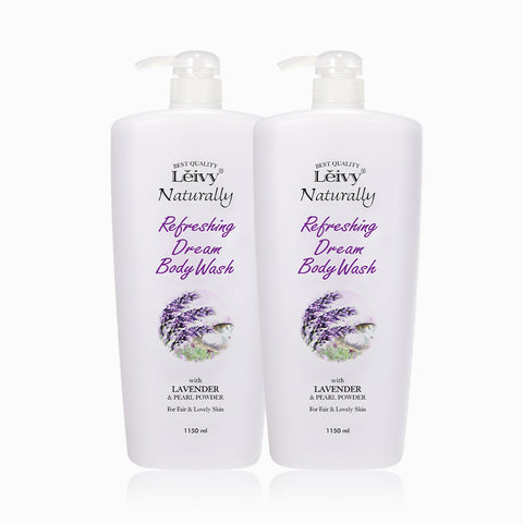 Leivy Body Wash Lavender 1.15L (2 Pack)
