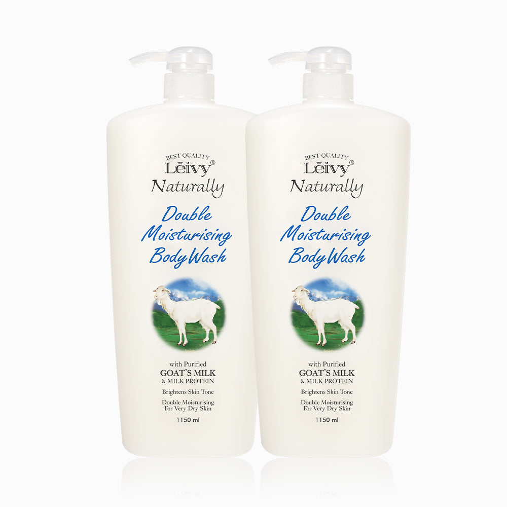 Leivy Goat Milk Body Wash 1.15L (2 Pack)