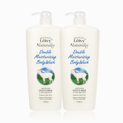 Leivy Goat Milk Body Wash 1.15L (2 Pack)