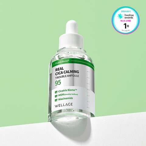 Wellage Real Cica Calming 95 Trouble Ampoule 50ml