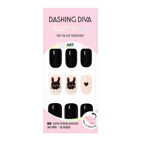 Dashing Diva Magic Press Rich Rabbit (Regular Round) Nail Tips