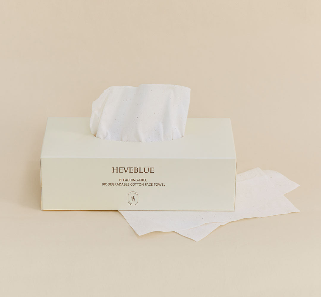 Heveblue Unbleached 100% Cotton Face Towel