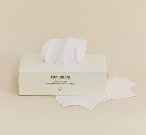 Heveblue Unbleached 100% Cotton Face Towel