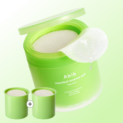 Abib Houttuynia Essence Pad Clear Touch (Main + 2 Refills) - 210 Sheets