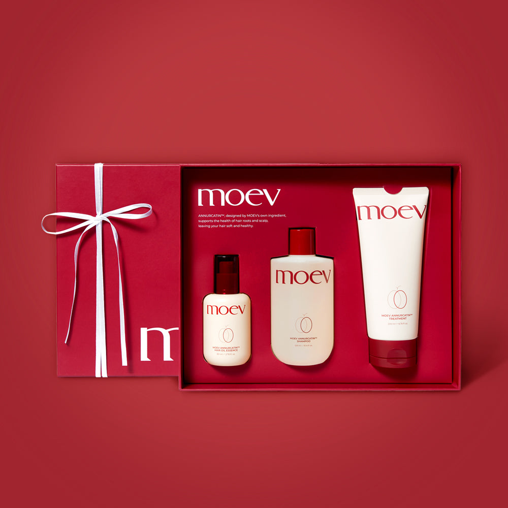 Moev Shampoo, Treatment & Essence Gift Set