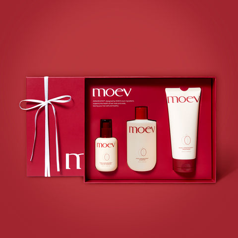 Moev Shampoo, Treatment & Essence Gift Set