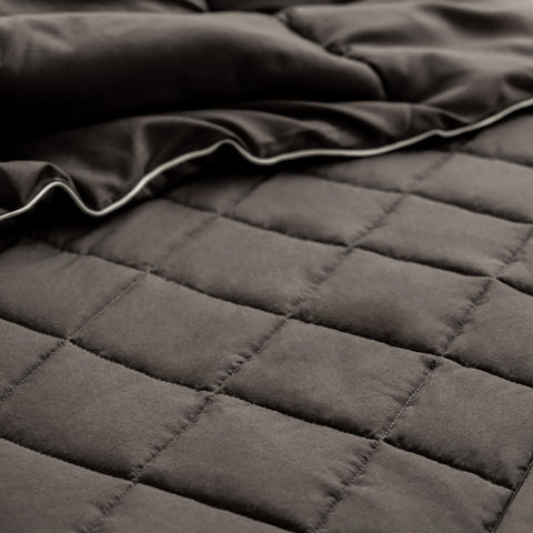 Nard Relaxa Deep Sleep Mattress Pad (Q) White / Charcoal