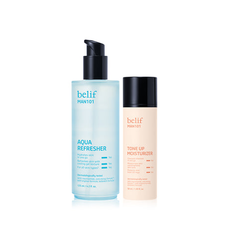 belif Men 101 Aqua Refresher 125 ml + Men 101 Tone-Up Moisturizer 50 ml 2-Piece Set