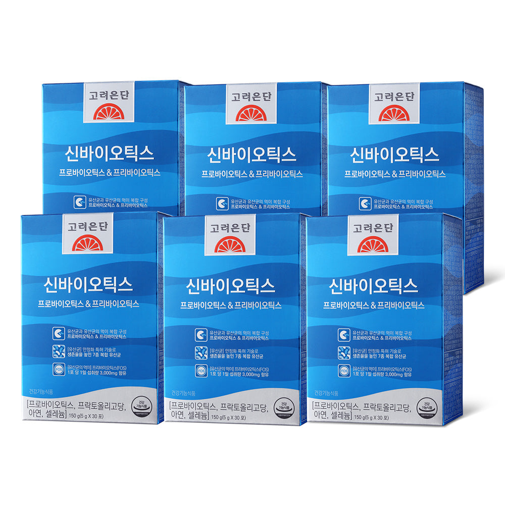 Koreaeundan Shinbiotics Probiotics & Prebiotics 5g x 30 Sachets (6 Pack)
