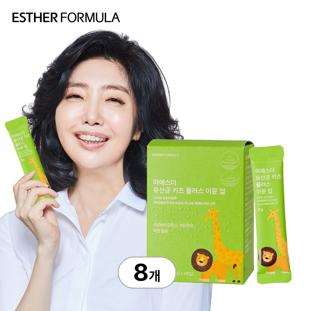 Esther Formula Probiotics Kids Plus Immune Up (Strawberry Milk Flavor) 2g x 30 sachets 8-pack