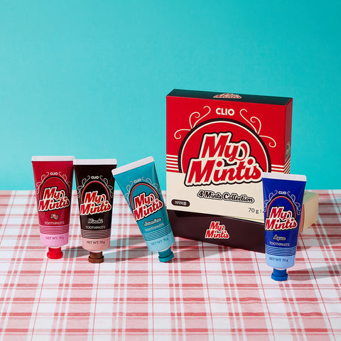 Clio My Mintis Odor Care Toothpaste 4-Variant Set 70g (2 Sets)