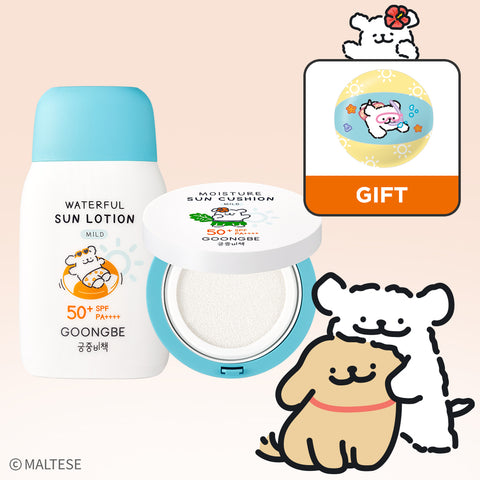 Goongbe Waterful Sun Lotion Mild 80g + Moisture Sun Cushion Mild 14g