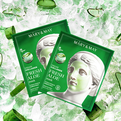 Mary&May Vegan Collagen Fresh Aloe Gel Mask (4 Pack)