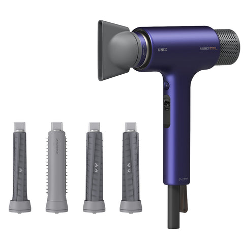 UNIX Airshot Dual Motion Hair Dryer + 30mm & 40mm Barrel Set UN-D1973P