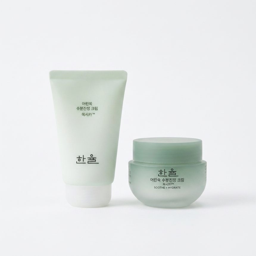 Hanyul Young Mugwort Moisture Soothing Cream 55ml + 55ml Duo Set