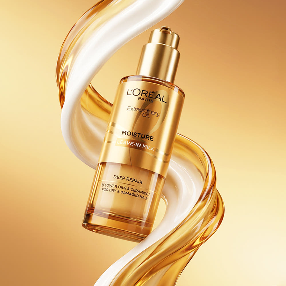 L'Oreal Paris NEW Extraordinary Oil Heat-Protecting Hair Milk 90ml