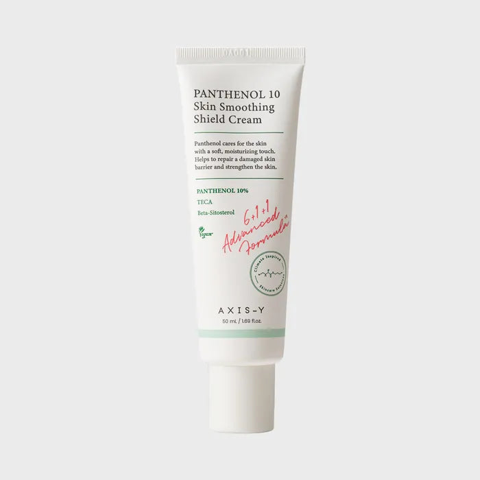 Tube of Panthenol 10 Skin Smoothing Shield Cream on a white background