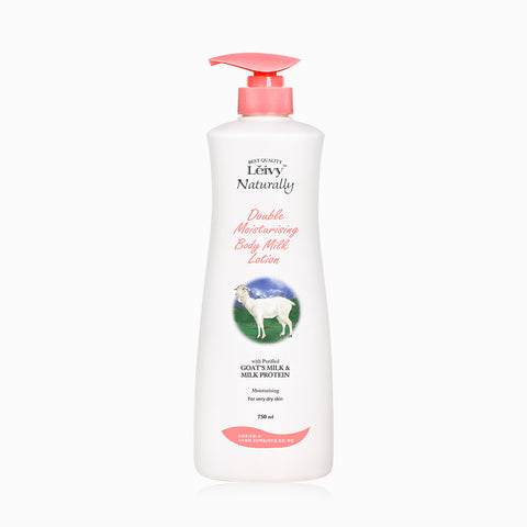 Leivy Goat Milk Body Lotion 750ml + Body Scrub 400g 2-Piece Set