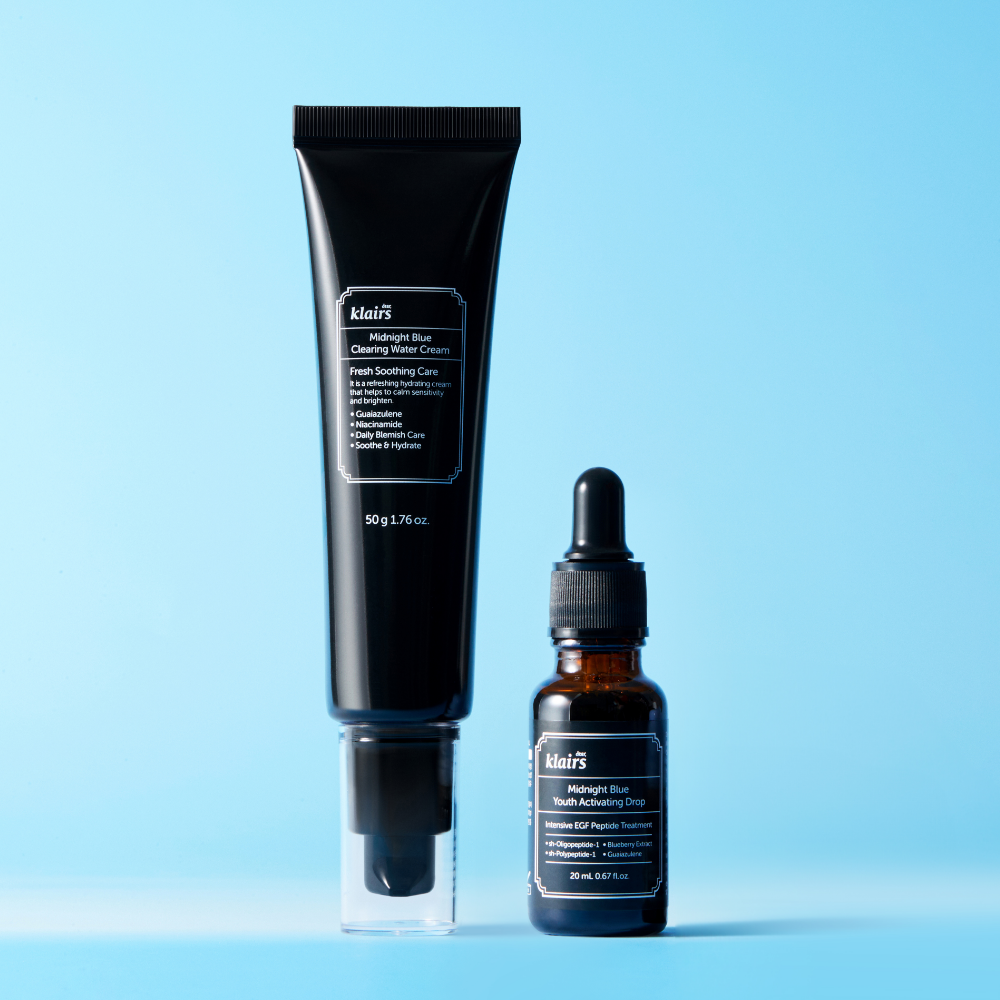 Dear Klairs EGF Midnight Blue Drop Ampoule 20ml + Trace Cream 50g (2-piece Set)